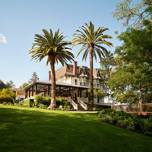 View of The Madrona Hotel in Healdsburg, CA