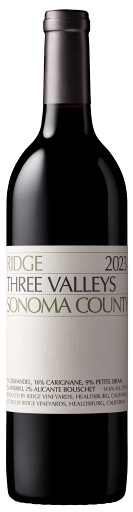 Ridge Vineyards 2023 Three Valleys